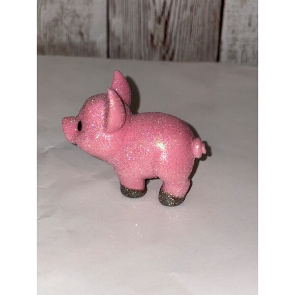 Disney Animators Glitter Pink Pig Belle Mini Doll Play Set Replacement - Picture 2 of 5